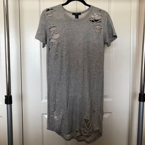 H&M distressed T-Shirt dress